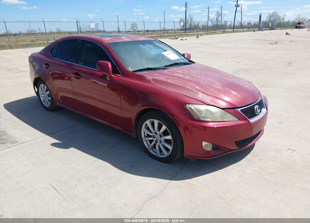 2006 LEXUS IS 250 VIN: JTHBK262762019891