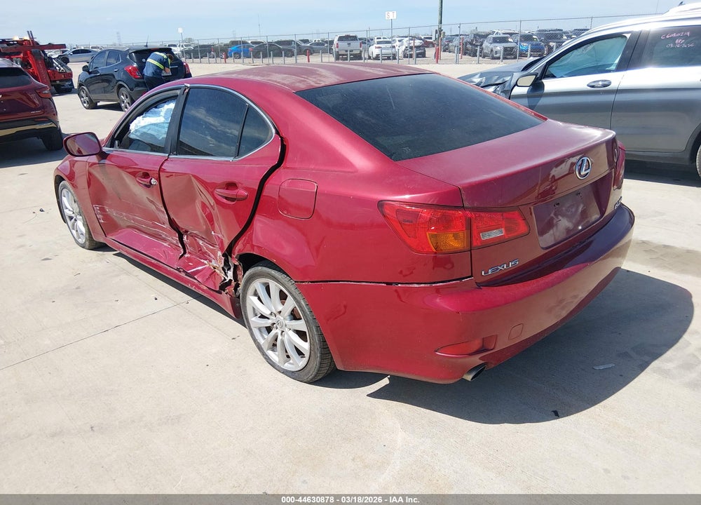 2006 LEXUS IS 250 VIN: JTHBK262762019891