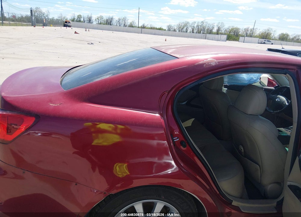 2006 LEXUS IS 250 VIN: JTHBK262762019891