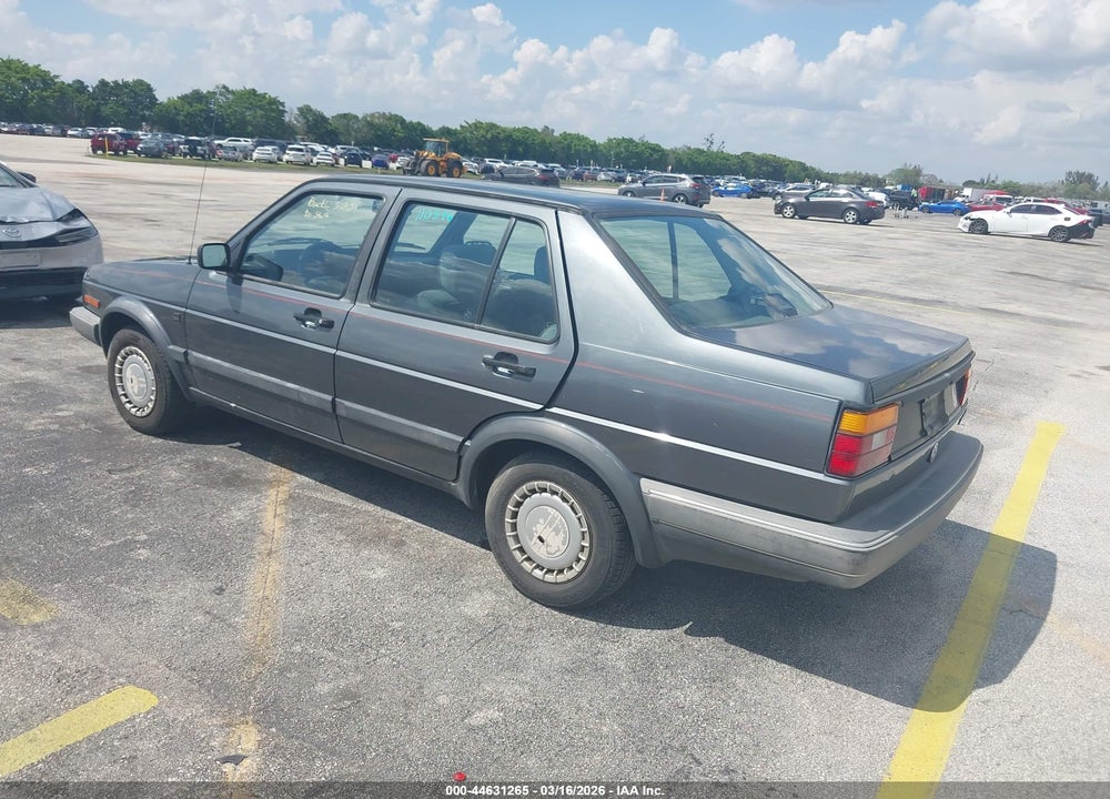 1989 VOLKSWAGEN JETTA GL VIN: WVWRB11G6KW076583