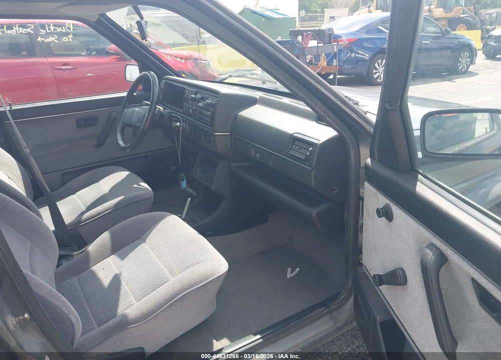 1989 VOLKSWAGEN JETTA GL VIN: WVWRB11G6KW076583