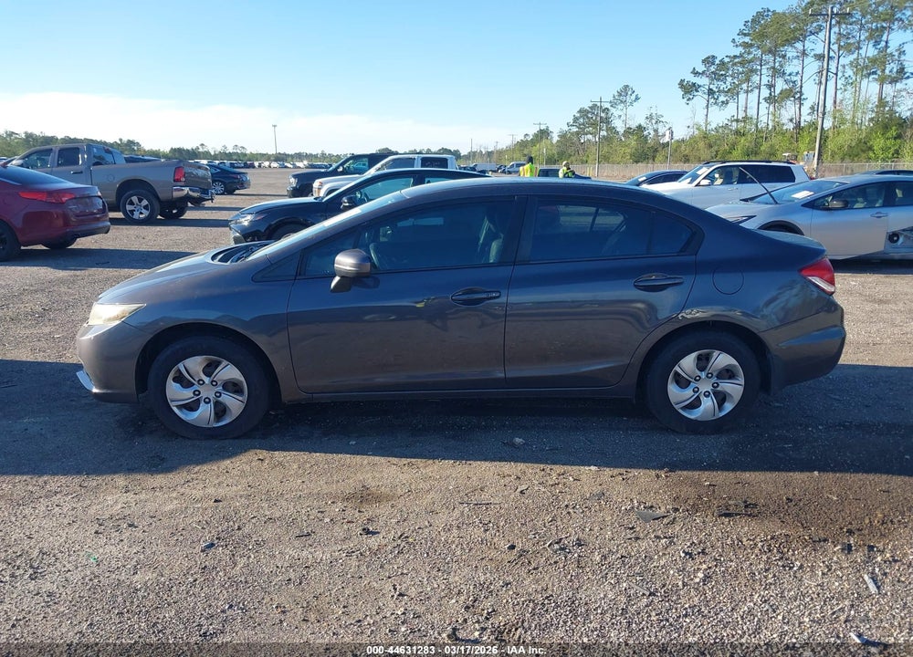2014 HONDA CIVIC LX VIN: 19XFB2F54EE076743