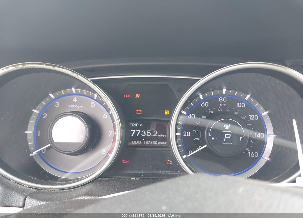 2012 HYUNDAI SONATA GLS VIN: 5NPEB4AC1CH481190