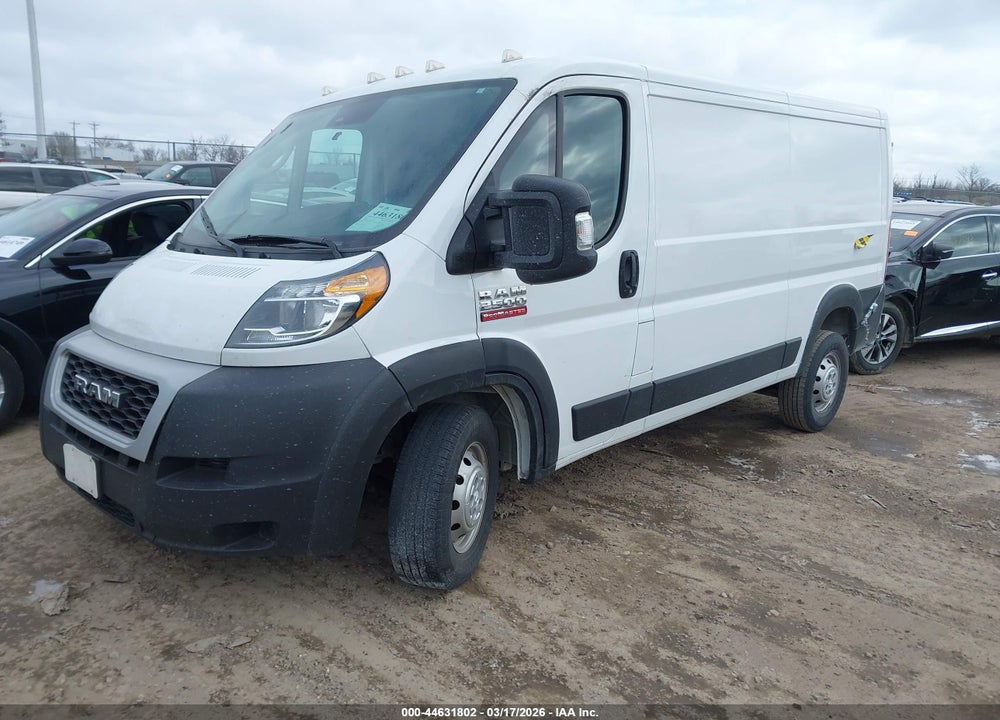 2022 RAM PROMASTER 2500 LOW ROOF 136 WB VIN: 3C6LRVVG9NE140916