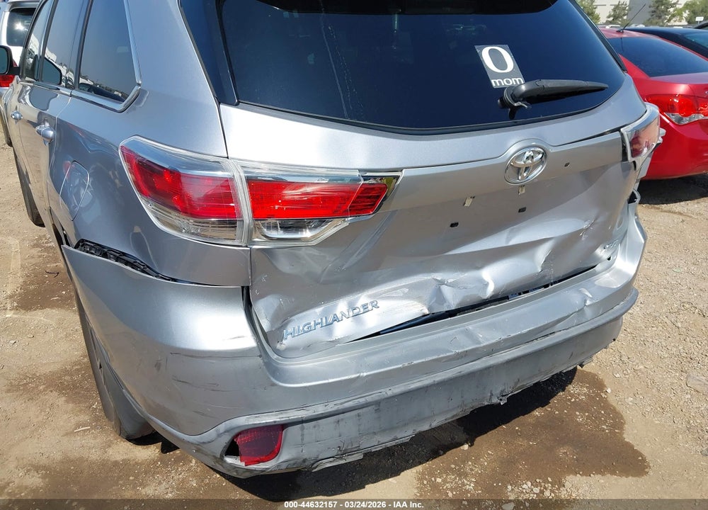 2016 TOYOTA HIGHLANDER XLE V6 VIN: 5TDKKRFH0GS176140
