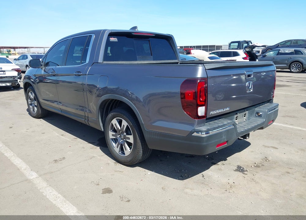 2019 HONDA RIDGELINE RTL-T VIN: 5FPYK2F64KB001622