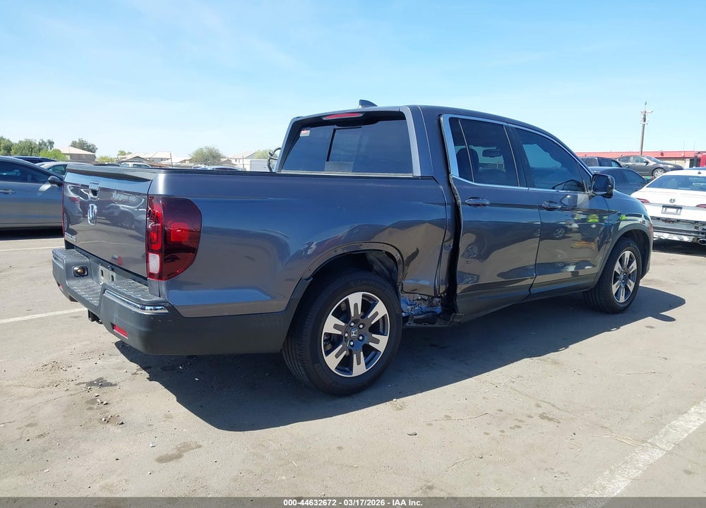 2019 HONDA RIDGELINE RTL-T VIN: 5FPYK2F64KB001622