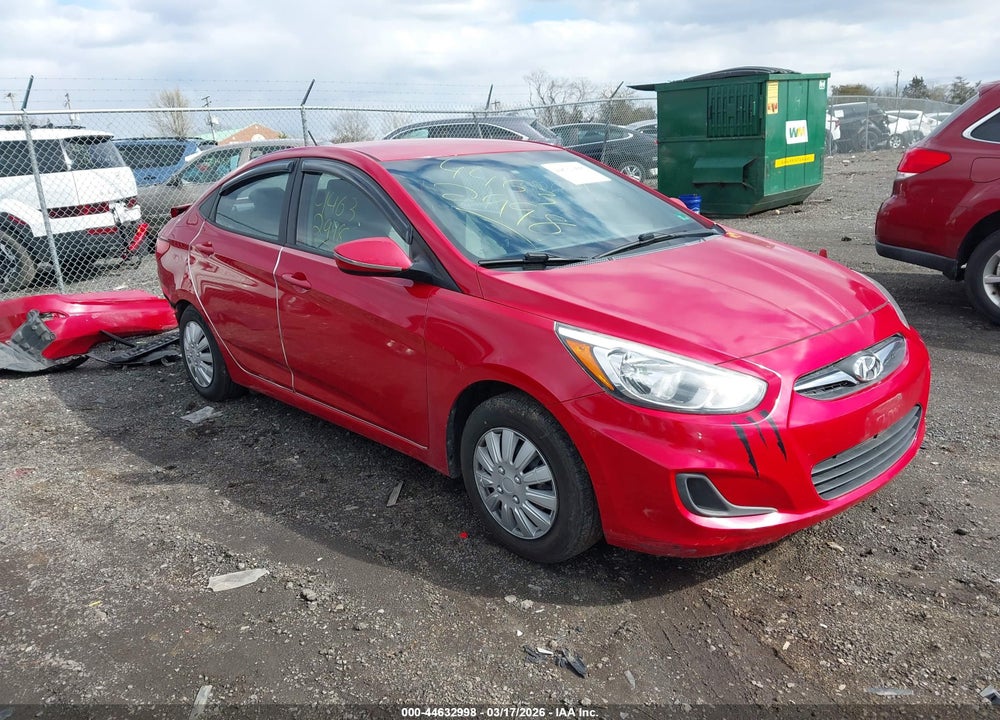 2015 HYUNDAI ACCENT GLS VIN: KMHCT4AE5FU928440