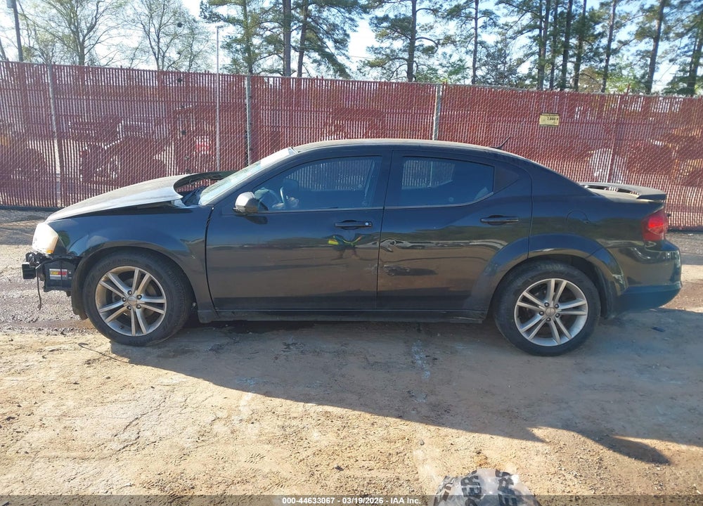 2011 DODGE AVENGER MAINSTREET VIN: 1B3BD1FG2BN523261