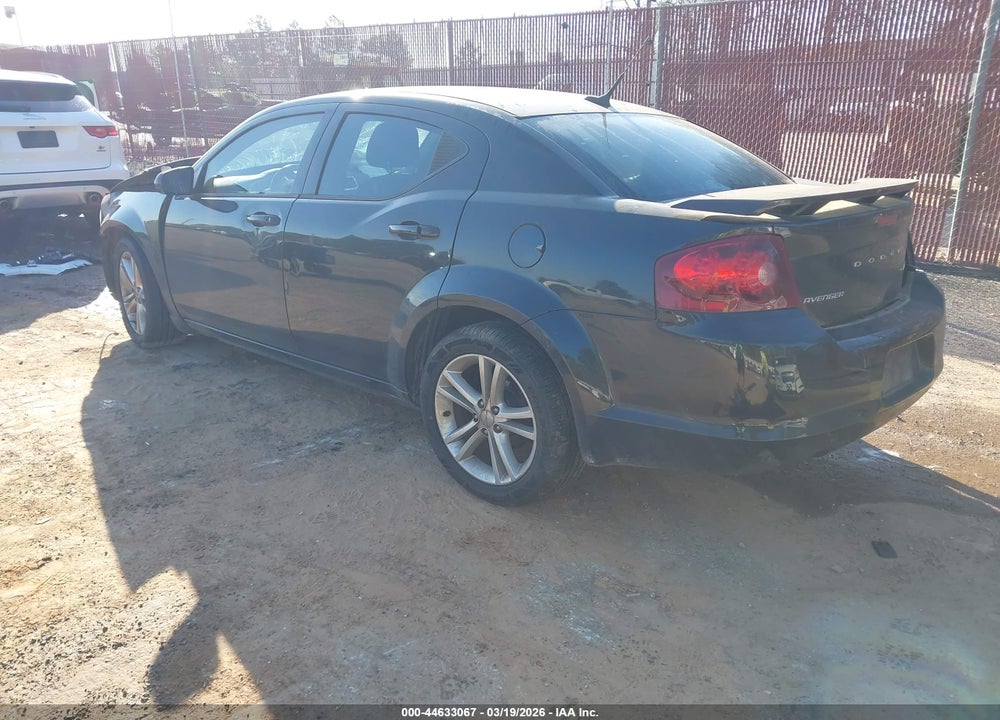 2011 DODGE AVENGER MAINSTREET VIN: 1B3BD1FG2BN523261