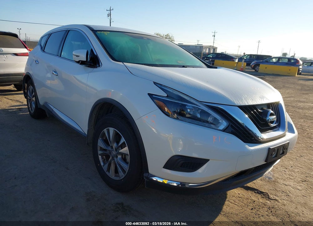 2018 NISSAN MURANO S VIN: 5N1AZ2MG8JN128709