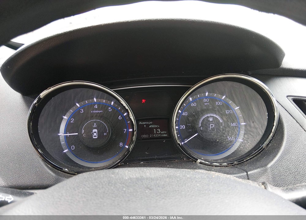 2013 HYUNDAI SONATA GLS VIN: 5NPEB4AC5DH585621