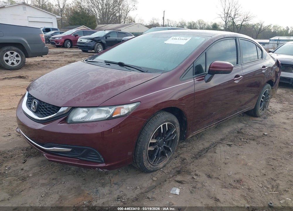 2015 HONDA CIVIC LX VIN: 19XFB2F53FE263456