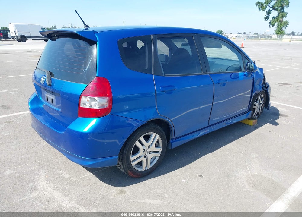 2008 HONDA FIT SPORT VIN: JHMGD38648S043736
