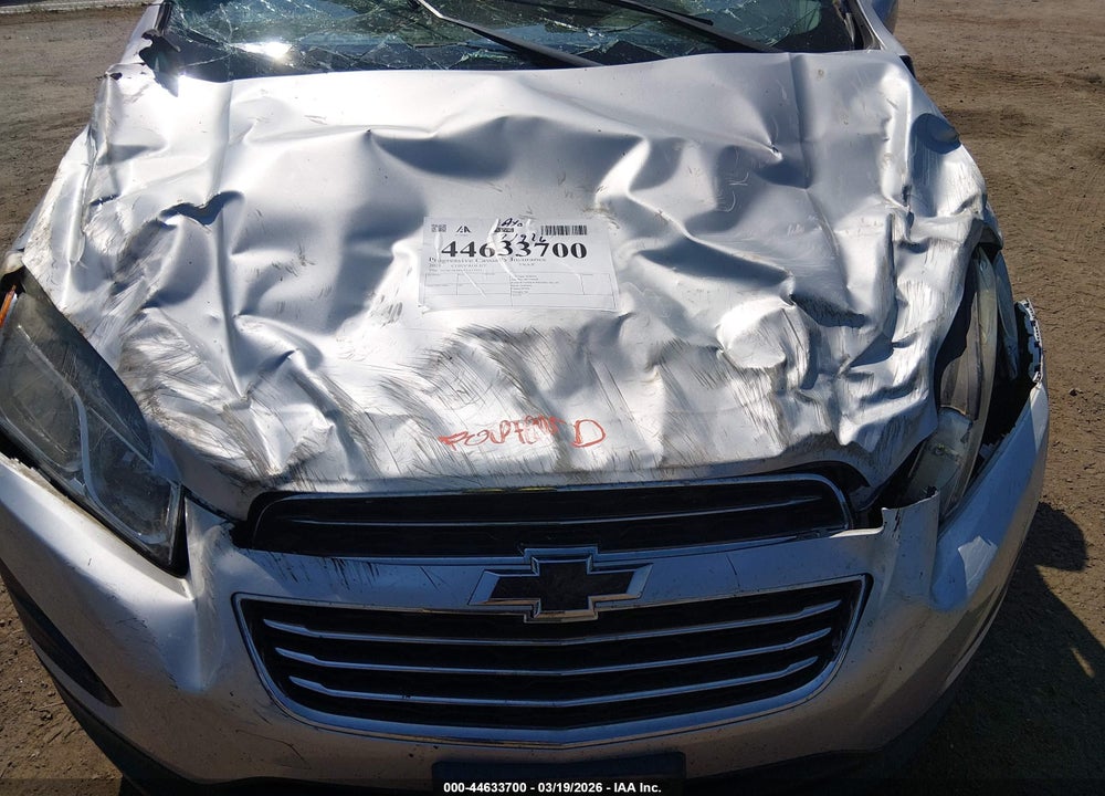 2015 CHEVROLET TRAX 1LS VIN: 3GNCJKSB6FL217723