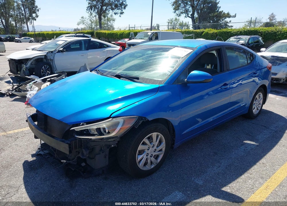 2017 HYUNDAI ELANTRA SE VIN: KMHD74LF7HU417605