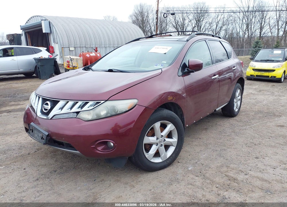 2010 NISSAN MURANO SL VIN: JN8AZ1MW1AW108130