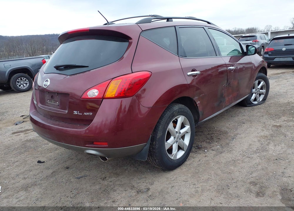 2010 NISSAN MURANO SL VIN: JN8AZ1MW1AW108130
