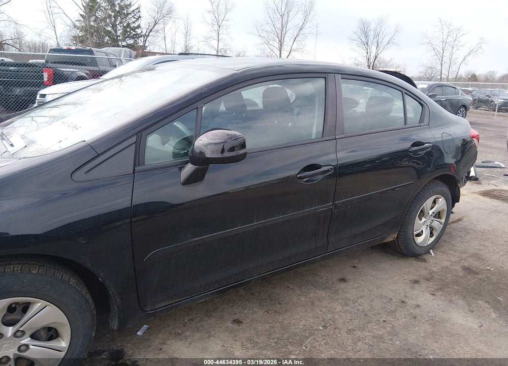 2013 HONDA CIVIC LX VIN: 19XFB2F57DE016258