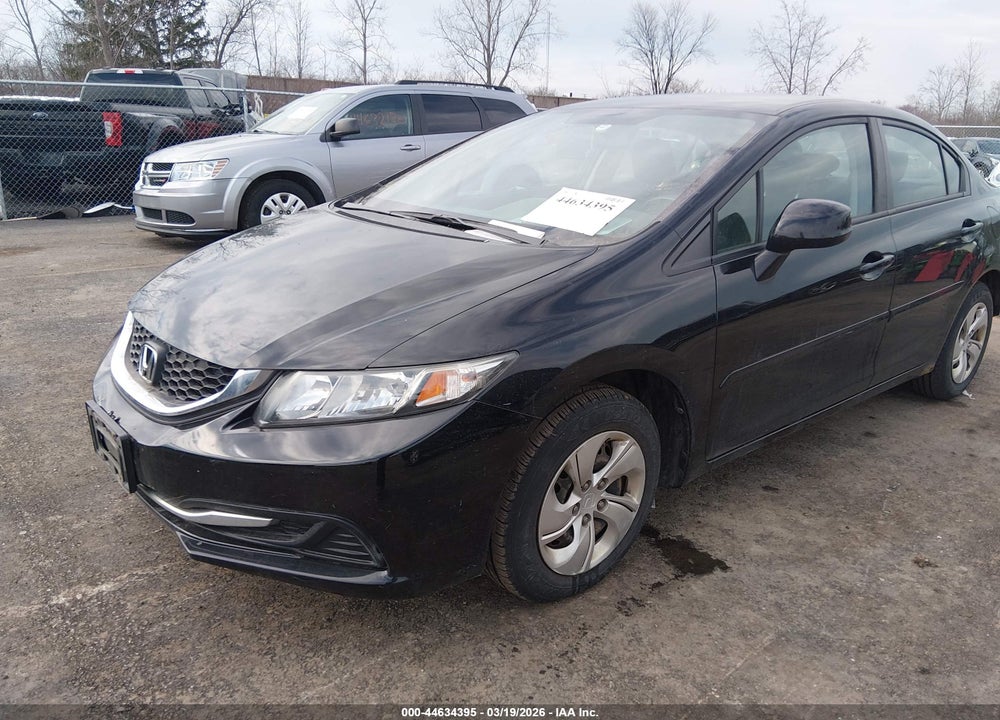 2013 HONDA CIVIC LX VIN: 19XFB2F57DE016258