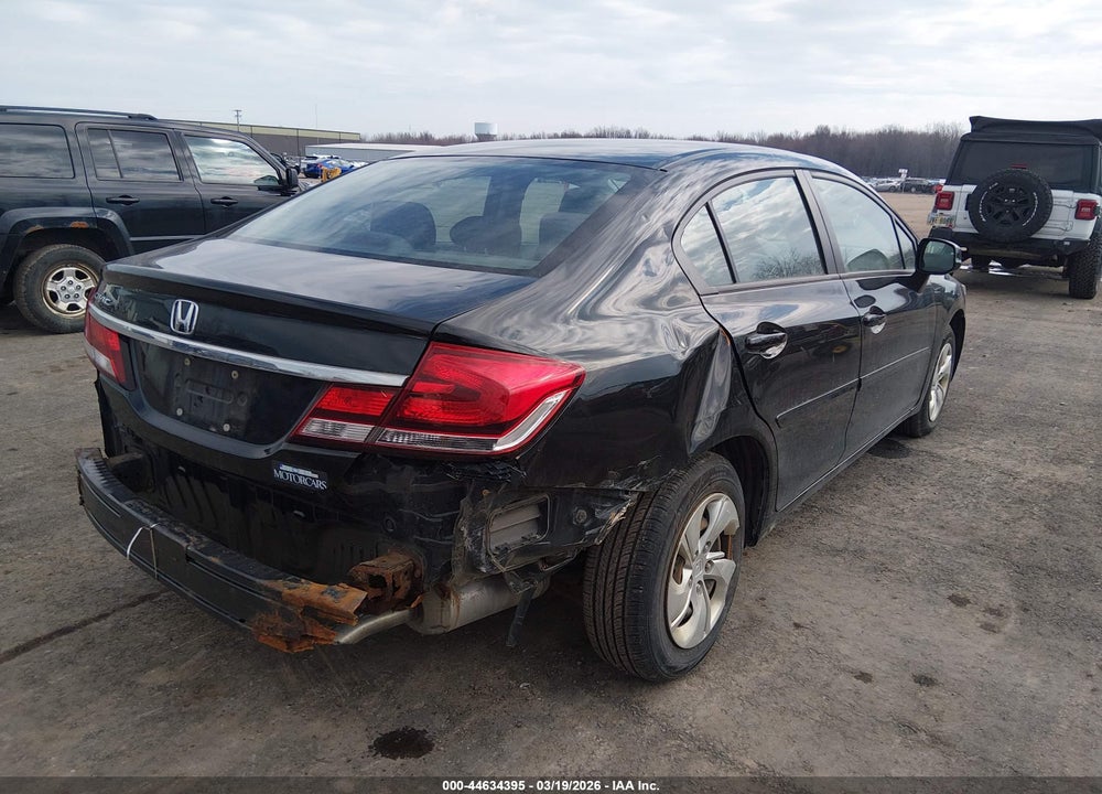 2013 HONDA CIVIC LX VIN: 19XFB2F57DE016258
