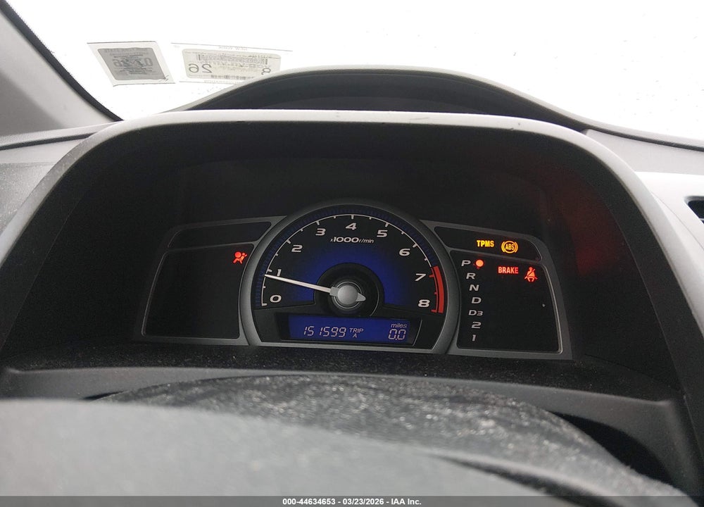 2009 HONDA CIVIC LX VIN: 2HGFG12629H524127