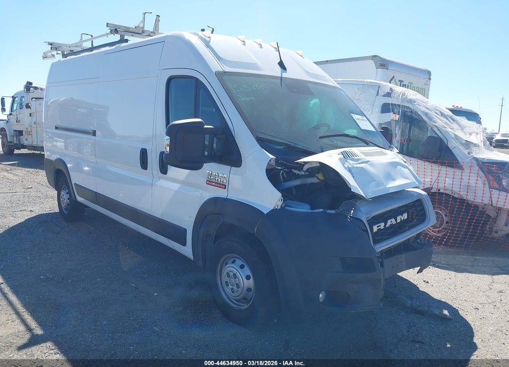 2022 RAM PROMASTER 2500 HIGH ROOF 159 WB VIN: 3C6LRVDG4NE119974