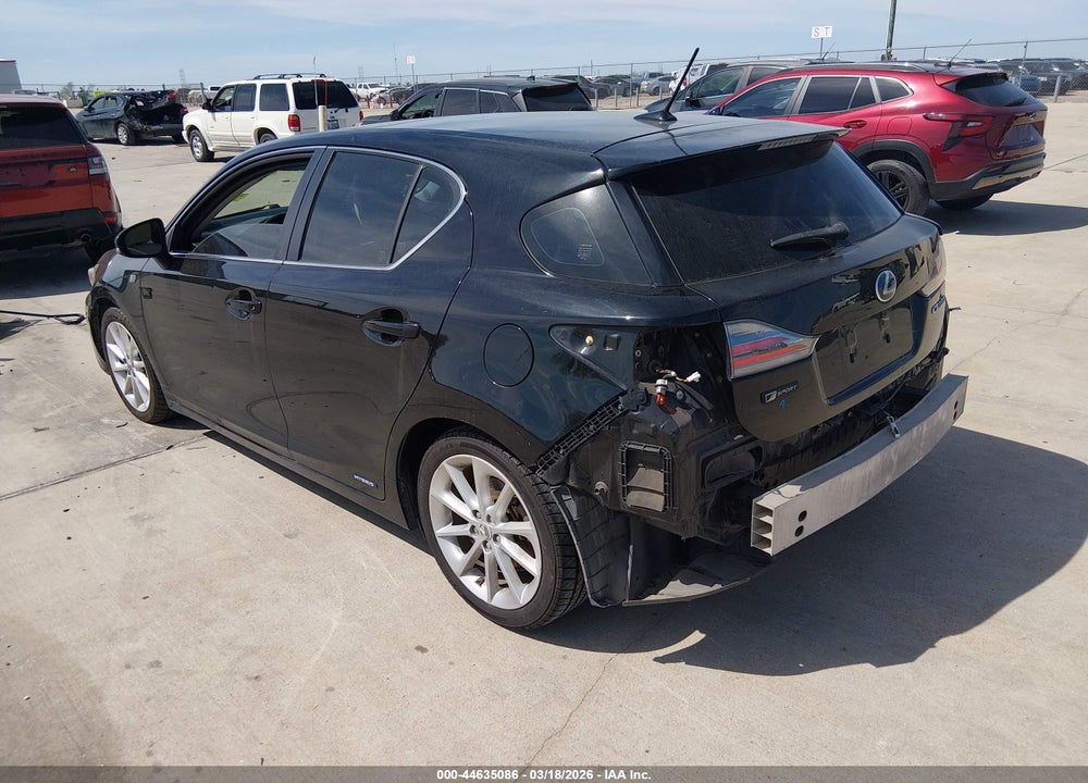 2011 LEXUS CT 200H PREMIUM VIN: JTHKD5BHXB2045286