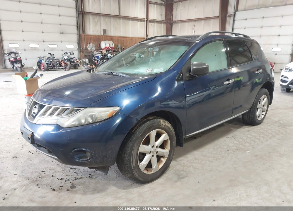 2010 NISSAN MURANO SL VIN: JN8AZ1MW1AW103395