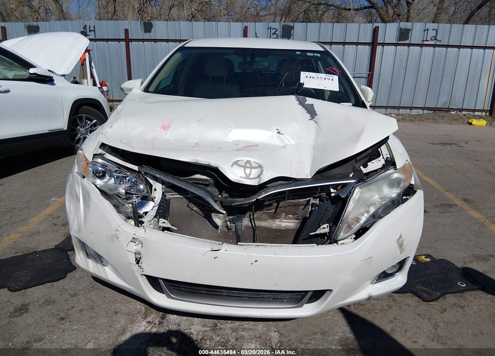 2013 TOYOTA VENZA LE V6 VIN: 4T3BK3BBXDU074157