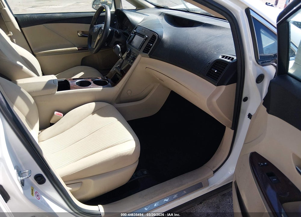2013 TOYOTA VENZA LE V6 VIN: 4T3BK3BBXDU074157