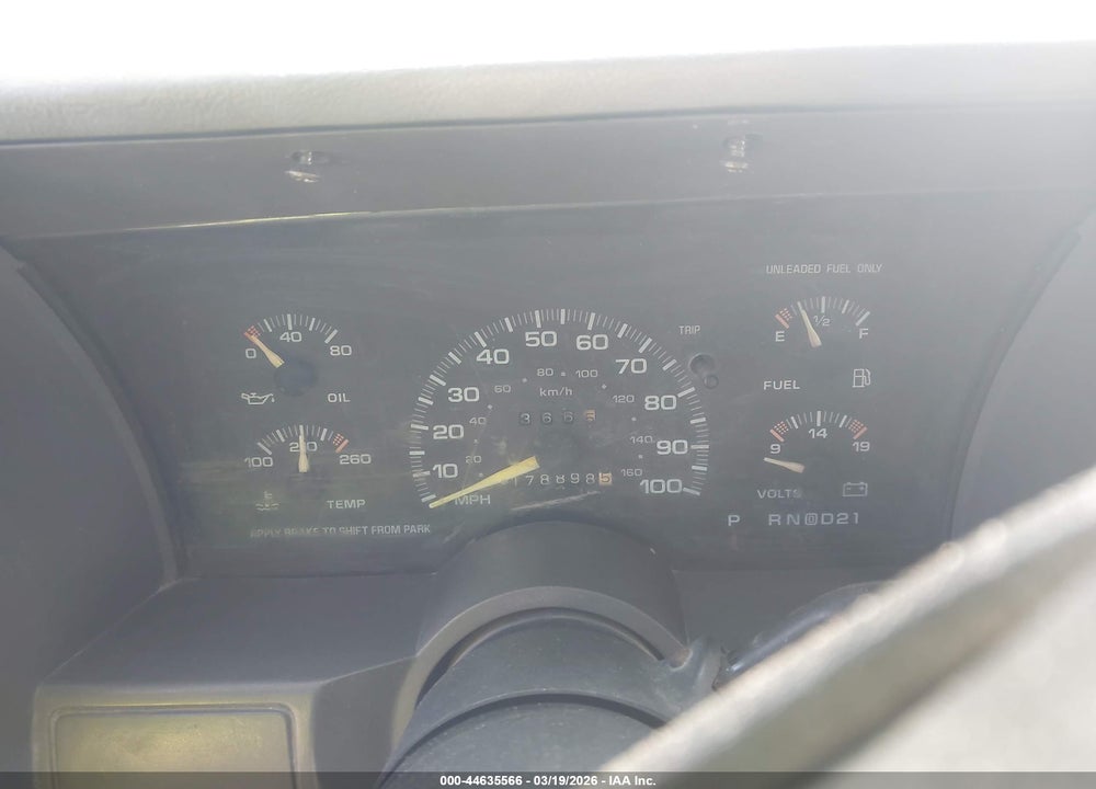 1995 CHEVROLET ASTRO VIN: 1GNDM19W2SB213906