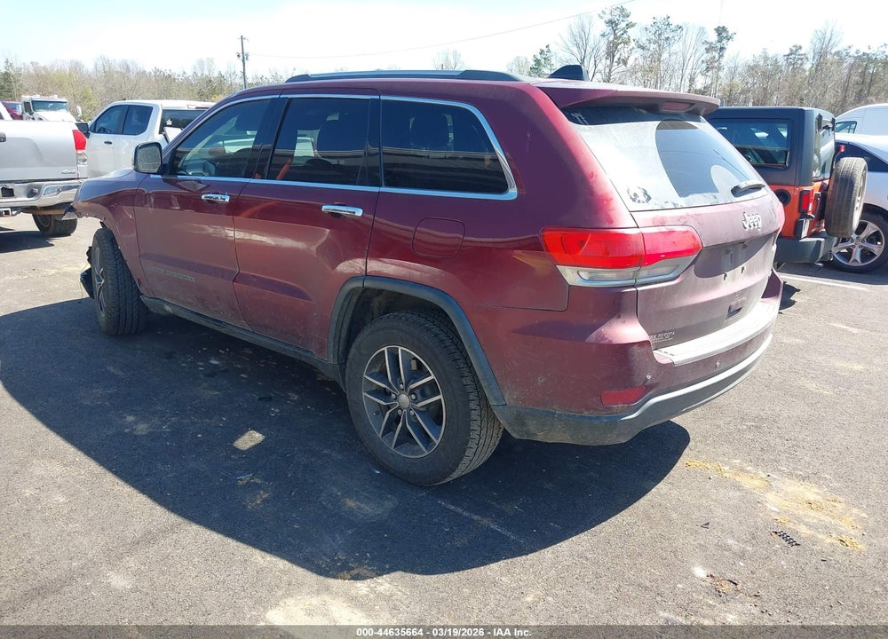 2018 JEEP GRAND CHEROKEE LIMITED 4X2 VIN: 1C4RJEBG7JC437988
