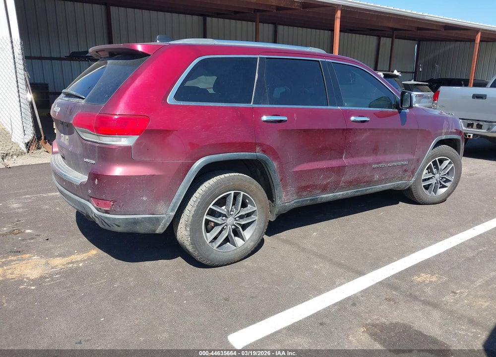 2018 JEEP GRAND CHEROKEE LIMITED 4X2 VIN: 1C4RJEBG7JC437988