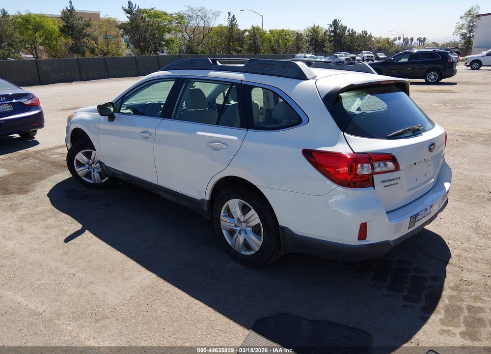 2015 SUBARU OUTBACK 2.5I VIN: 4S4BSAAC6F3314756
