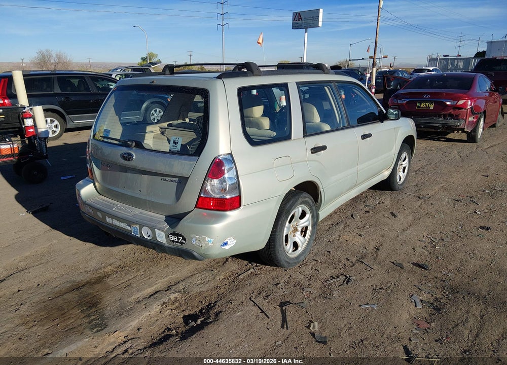 2007 SUBARU FORESTER 2.5X VIN: JF1SG63647H744855