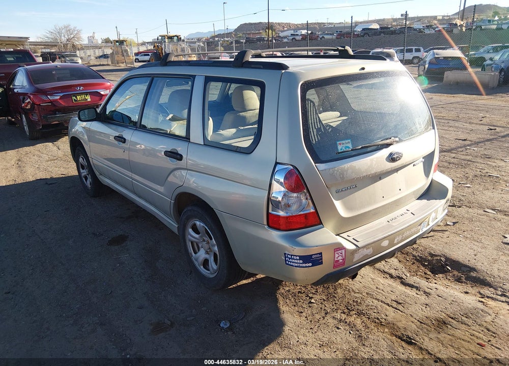 2007 SUBARU FORESTER 2.5X VIN: JF1SG63647H744855