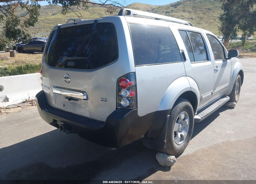 2006 NISSAN PATHFINDER SE VIN: 5N1AR18U46C623468