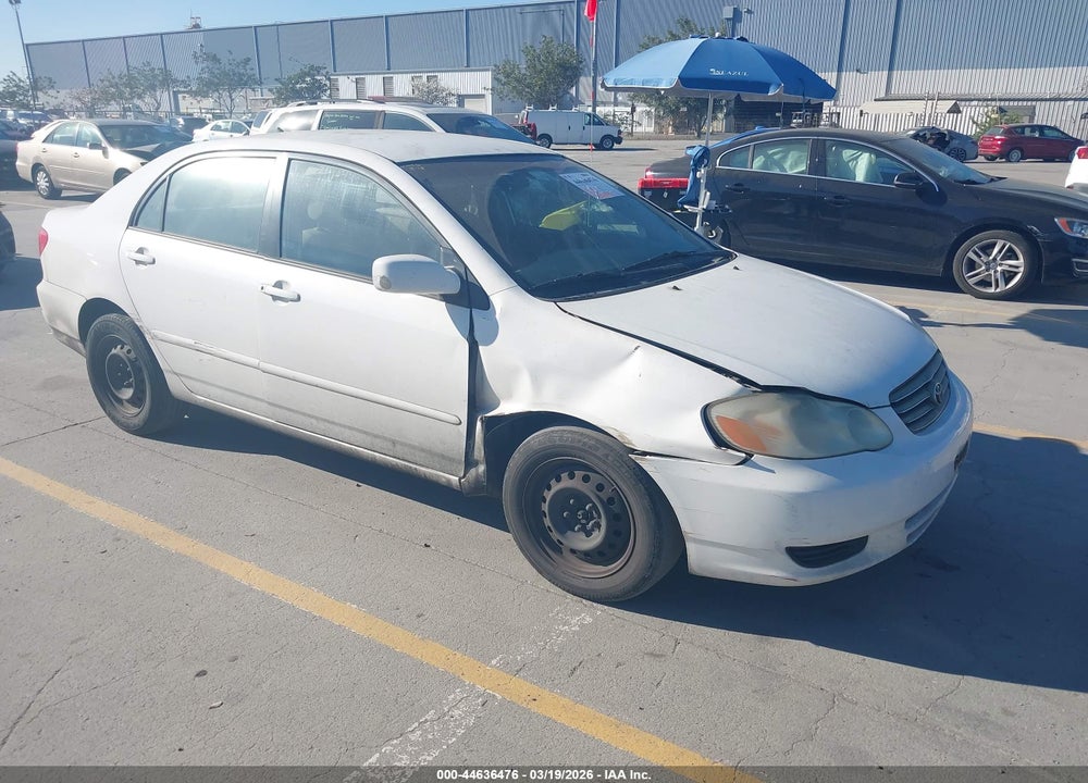 2003 TOYOTA COROLLA LE VIN: JTDBR32E830010448