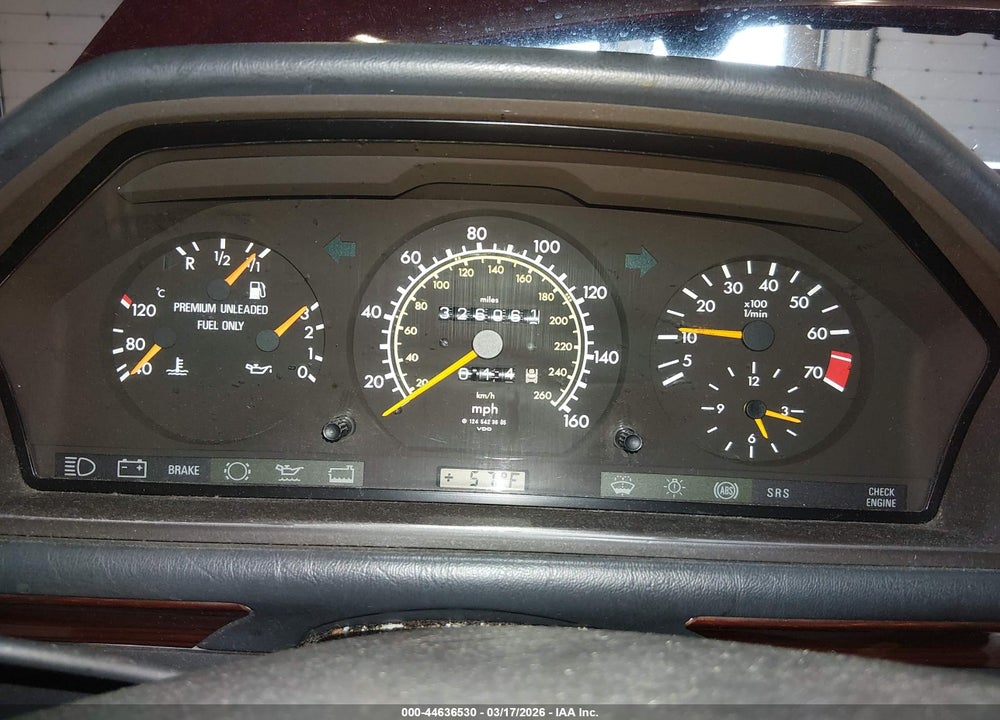 1993 MERCEDES-BENZ 300 E 2.8 VIN: WDBEA28E1PB872490