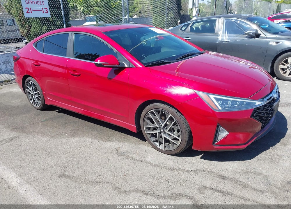 2019 HYUNDAI ELANTRA SPORT VIN: KMHD04LB4KU833250
