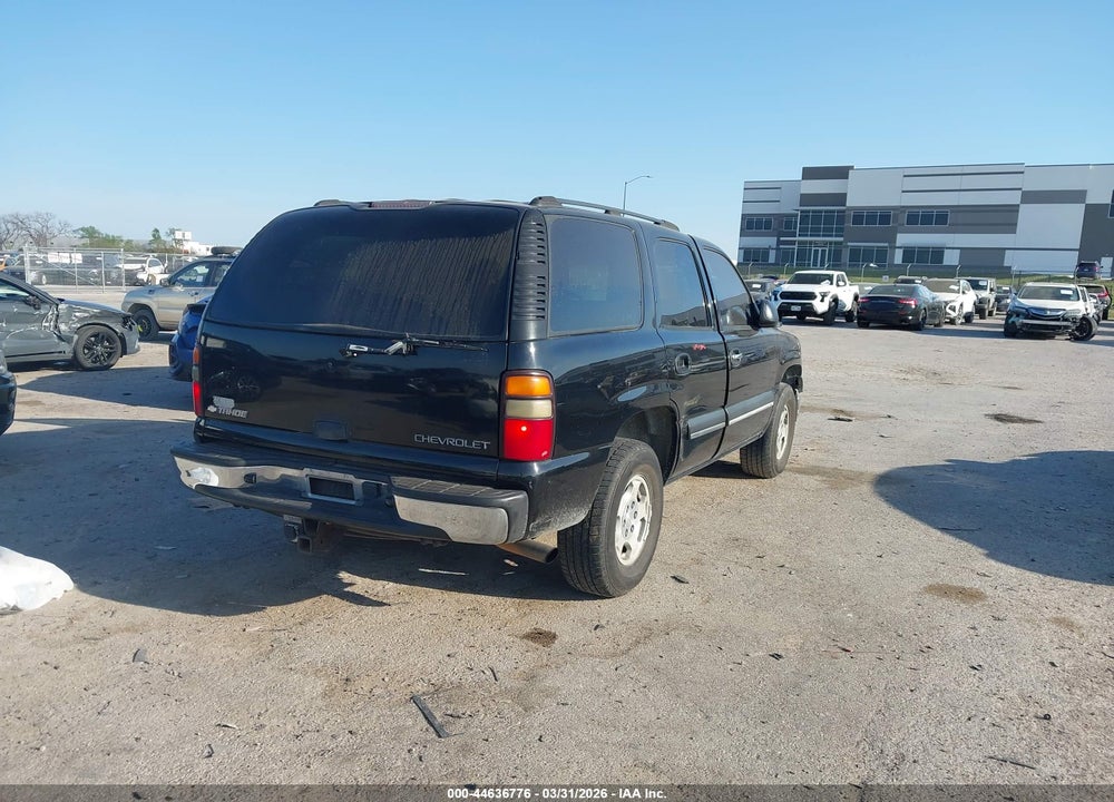 2004 CHEVROLET TAHOE LS VIN: 1GNEC13V34R118627