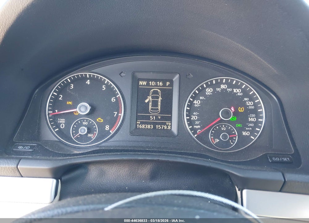 2013 VOLKSWAGEN EOS KOMFORT VIN: WVWBW8AH0DV008005