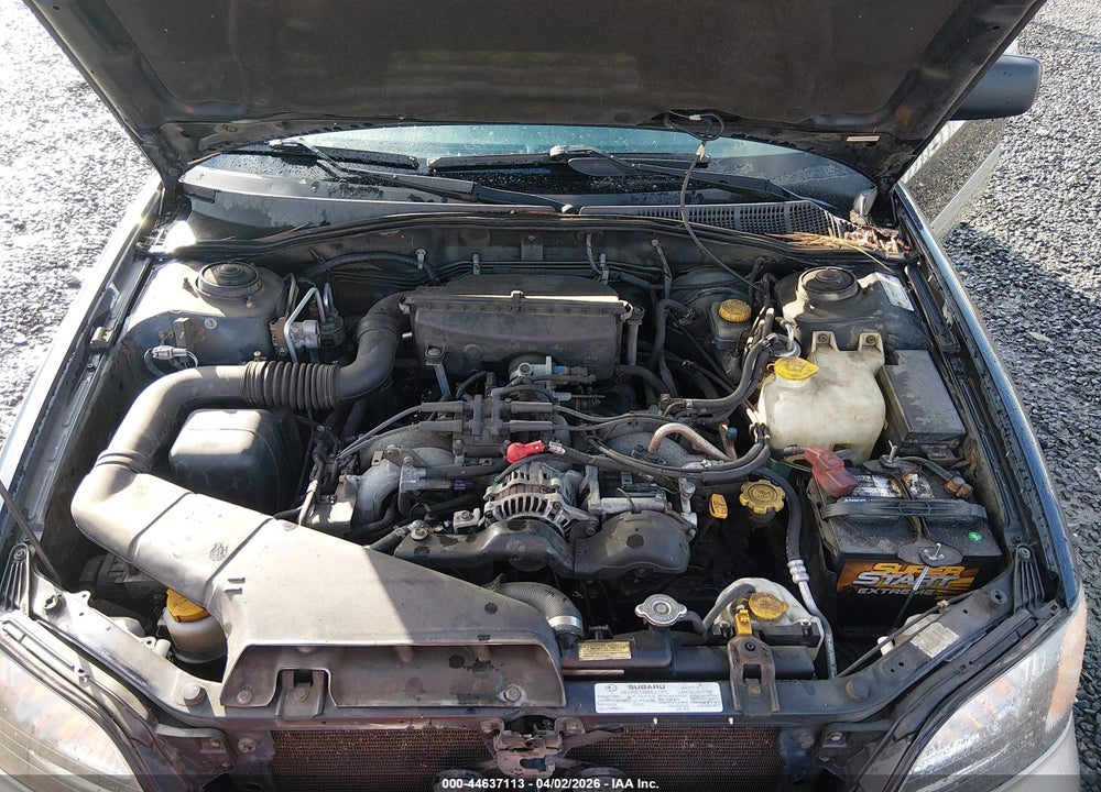 2002 SUBARU OUTBACK VIN: 4S3BH665727663101