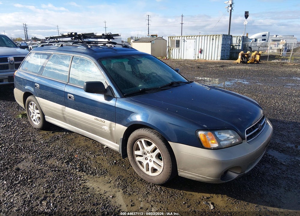 2002 SUBARU OUTBACK VIN: 4S3BH665727663101