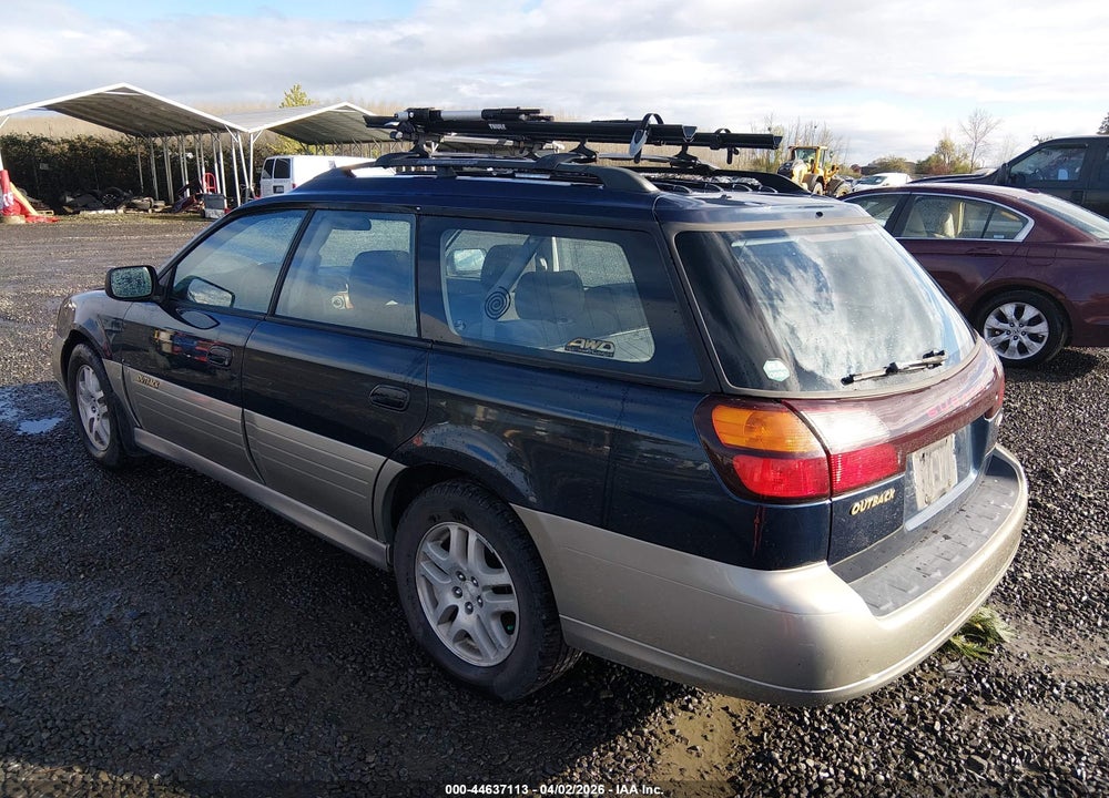 2002 SUBARU OUTBACK VIN: 4S3BH665727663101