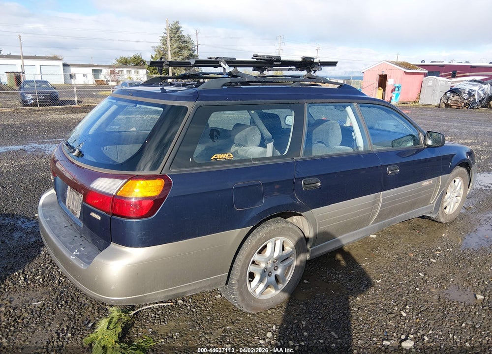 2002 SUBARU OUTBACK VIN: 4S3BH665727663101