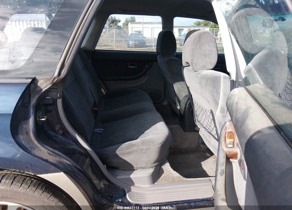 2002 SUBARU OUTBACK VIN: 4S3BH665727663101