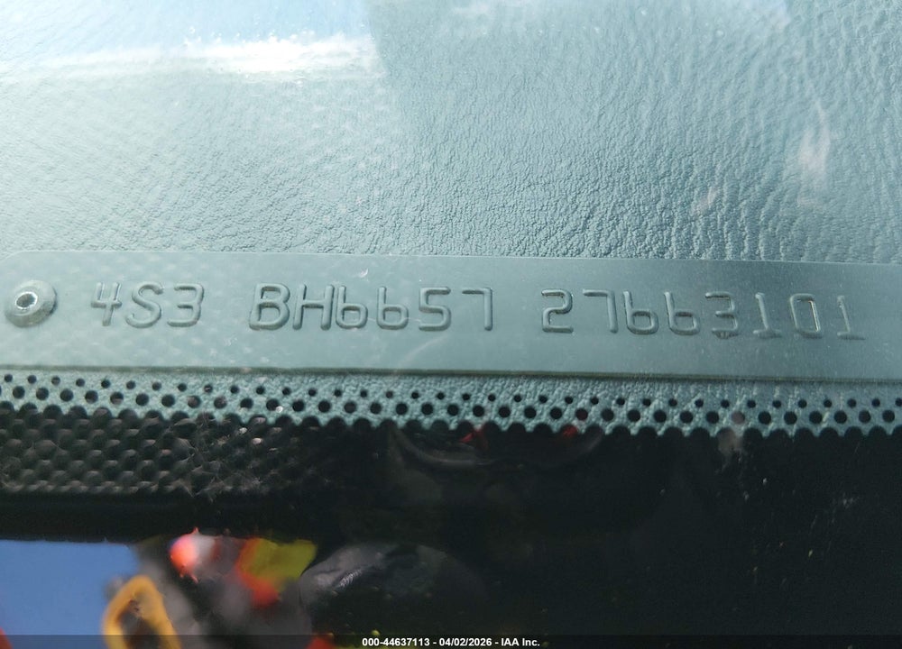 2002 SUBARU OUTBACK VIN: 4S3BH665727663101