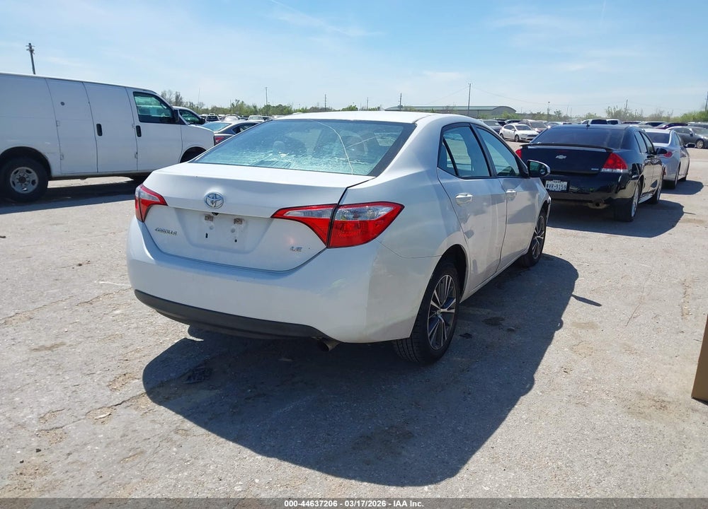 2016 TOYOTA COROLLA LE PLUS VIN: 5YFBURHE3GP380324
